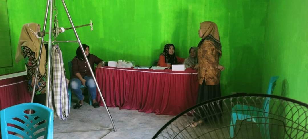 UPT Pusk. Tarusan lakukan pembinaan posyandu bunga tanjung 1 di kanagarian Nanggalo 