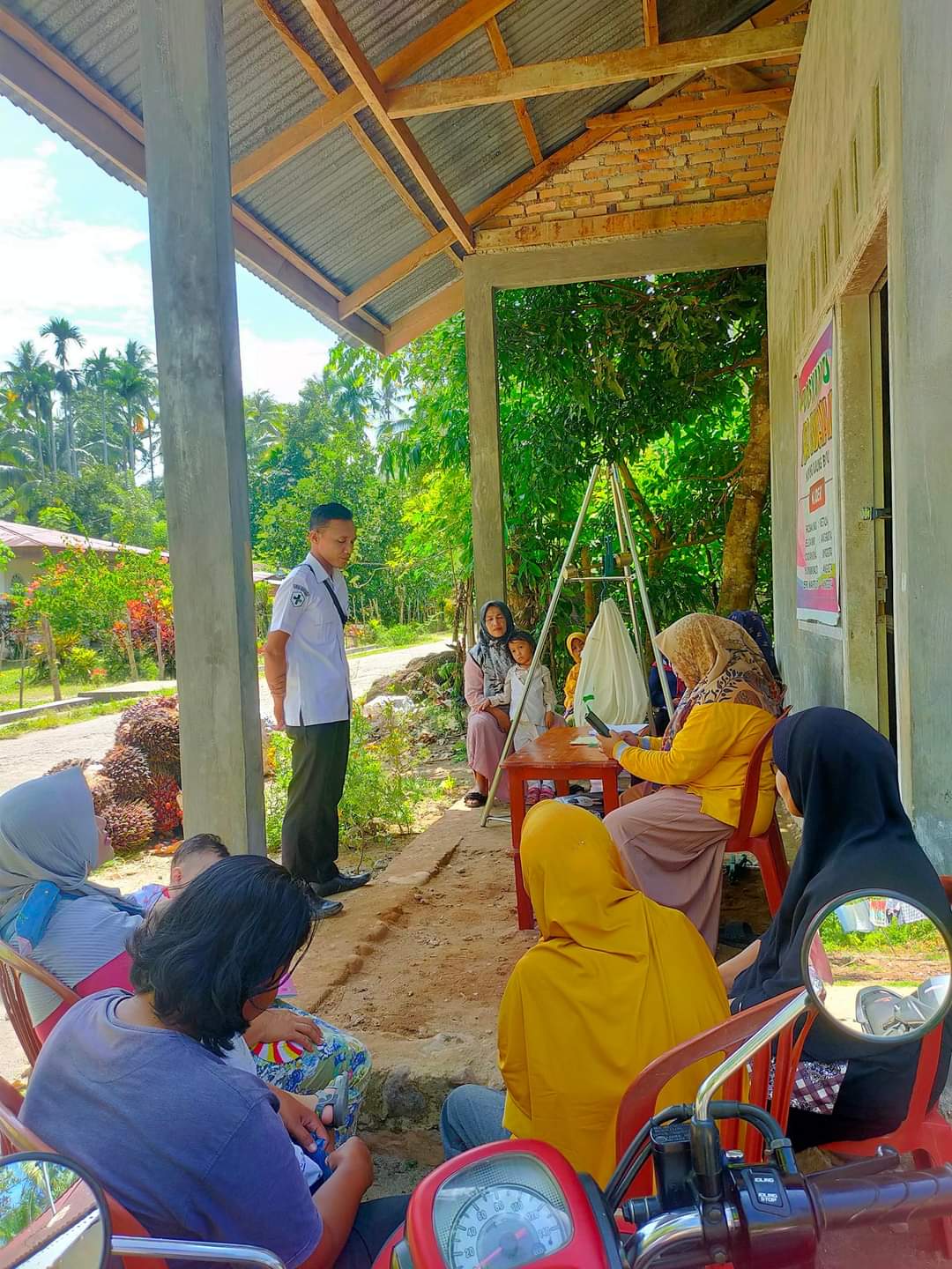 Puskesmas Pasar Kuok.. Pelaksanaan kegiatan Promkes dan Gizi tentang penyuluhan di Posyandu