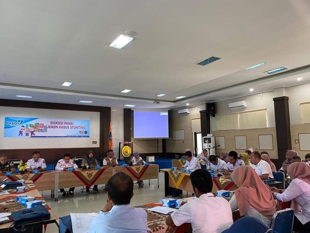 Puskesmas Pasar Kuok Menghadiri undangan Diskusi panel manajemen kasus stunting