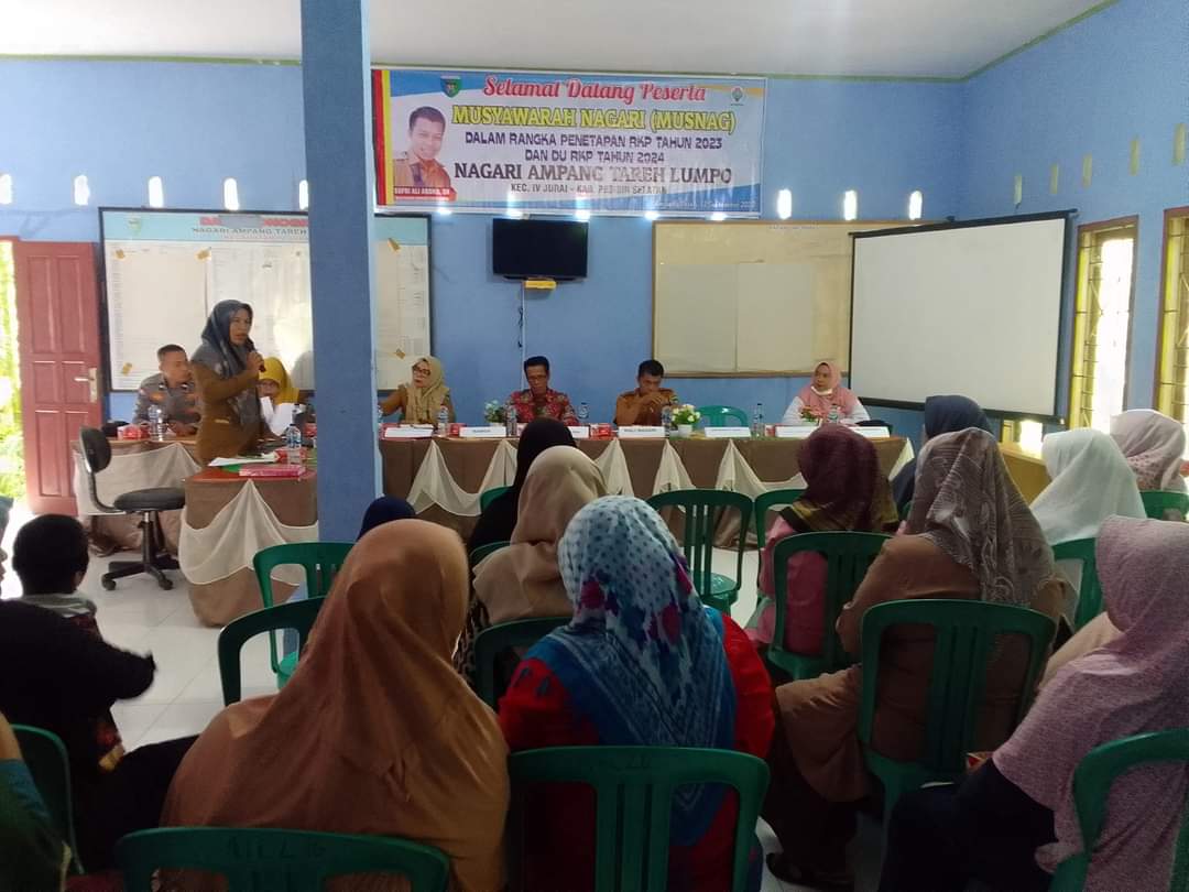  PUSKESMAS LUMPO  HADIRI MUSYAWARAH NAGARI (MUSNAG) NAGARI AMPANG TAREH DI   KANTOR WALI NAGARI AMPA