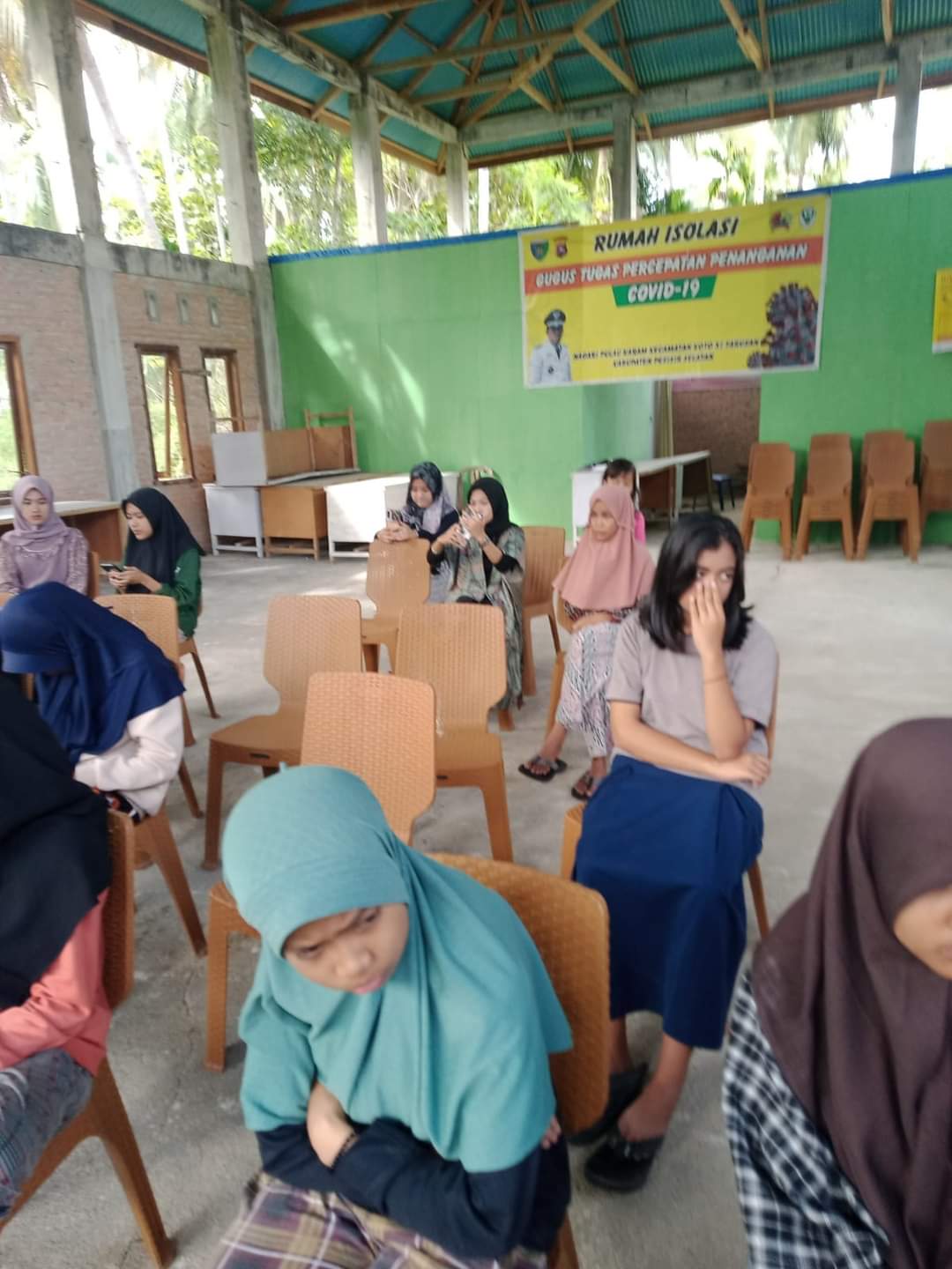 UPT Puskesmas Tarusan  melaksanakan Posyandu remaja di Nagari Pulau Karam Tarusan 