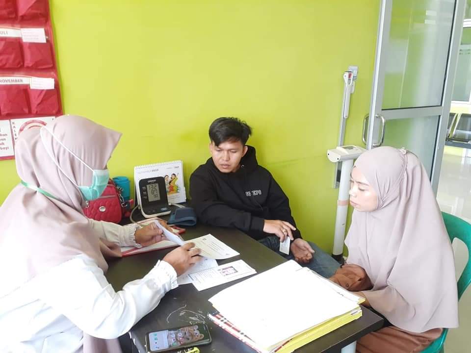 Pemeriksaan Kesehatan  Calon Pengantin (Catin) dalam  mendukung inovasi PASAN MANDE di Puskesmas Bal