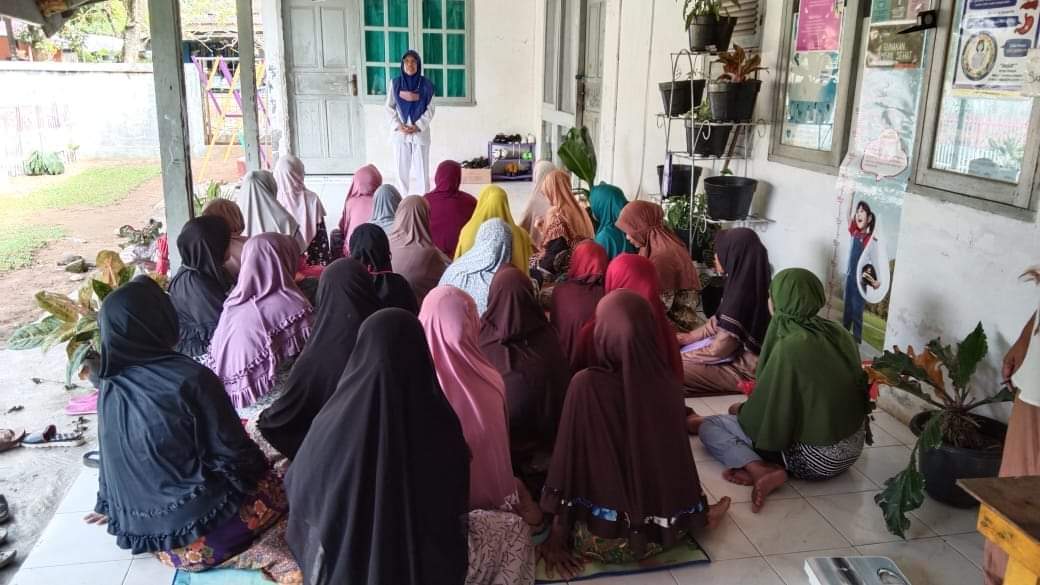 Puskesmas Pasar Kuok laksanakan  Posyandu Lansia.