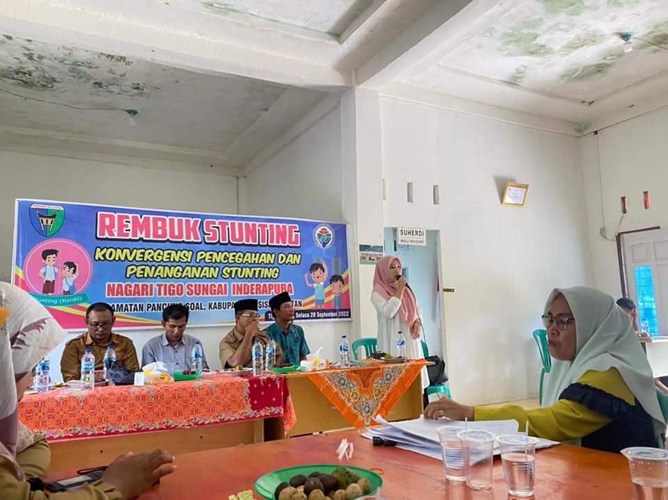 REMBUK STUNTING NAGARI TIGO SUNGAI KECAMATAN PANCUNG SOAL  PUSK. INDERAPURA