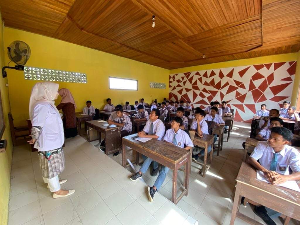 Pelaksanaan penjaringan kesehatan di wilayah kerja Puskesmas Balai Selasa  dilaksanakan di SMK ADI K