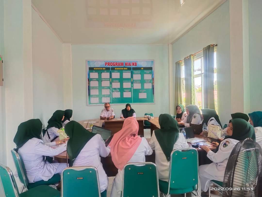 PERTEMUAN LINTAS PROGRAM PUSKESMAS INDERAPURA 