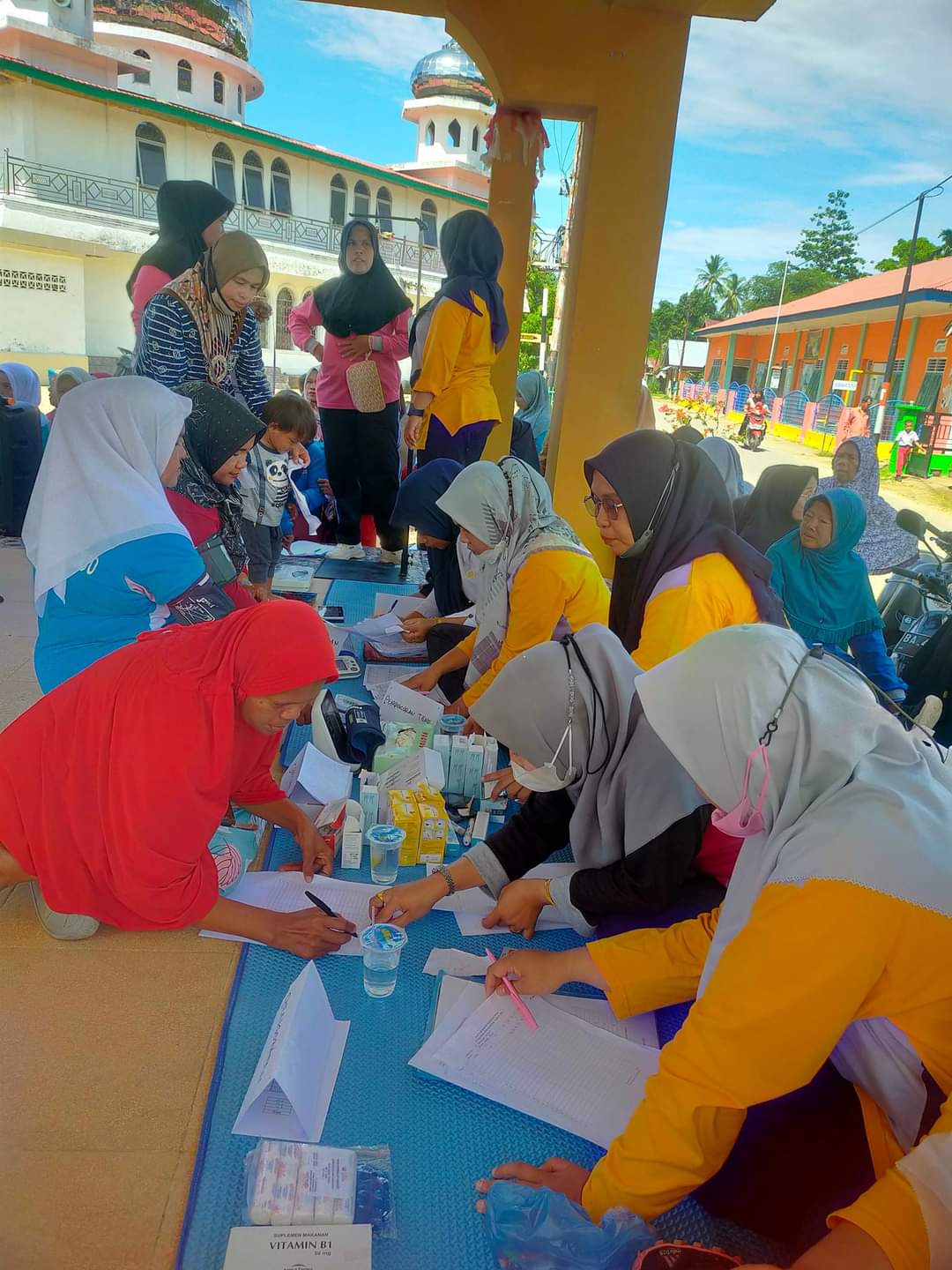 Puskesmas Pasar Kuok laksanakan  posbindu PTM    di Nagari Koto Nan Duo 