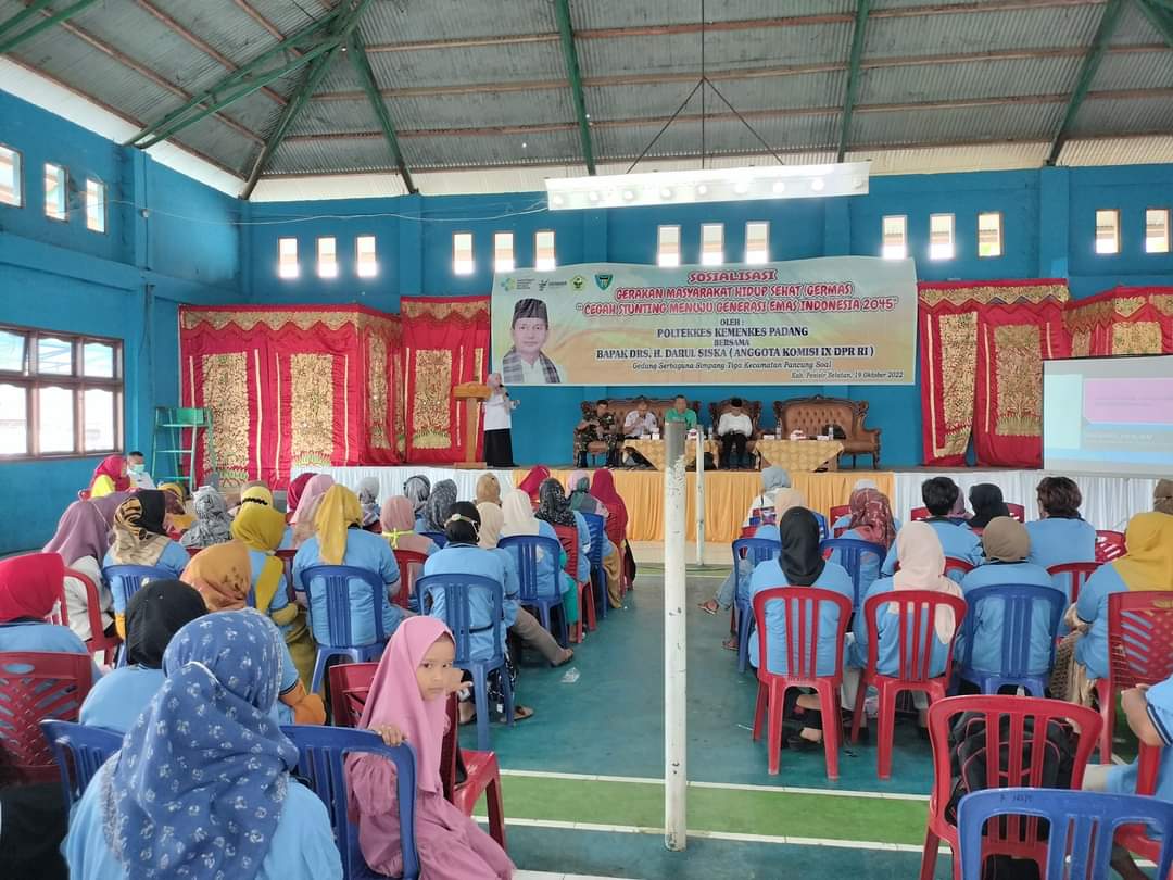 Dinas Kesehatan hadiri  kegiatan Sosiial  Sosialisasi Germas Cegah Stunting Menuju Generasi Emas Ind