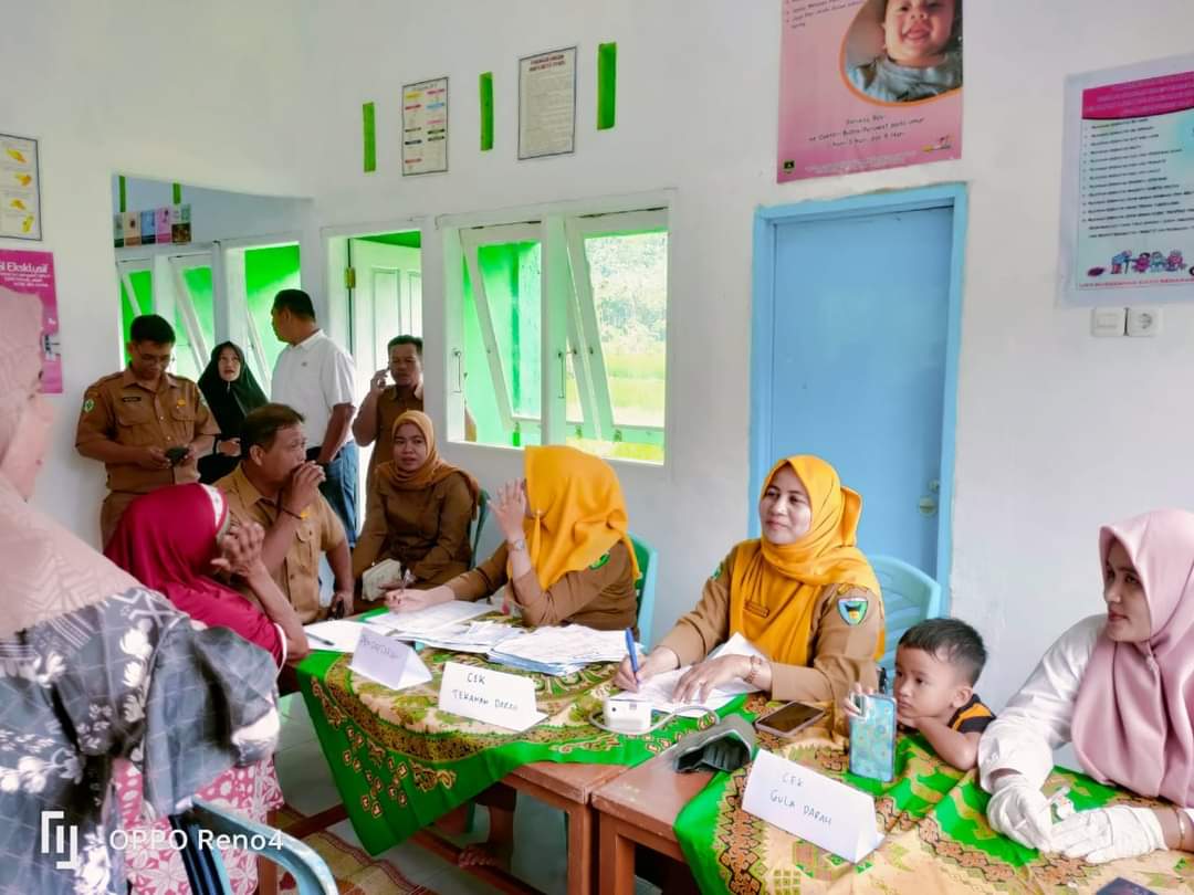 Puskesmas Koto Berapak Melakukan Pemeriksaan PTM dikanagarian Kubang Kecamatan Bayang