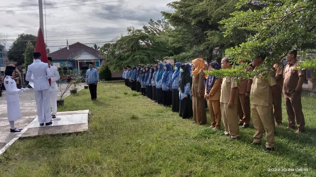 PUSKESMAS BALAI SELASA IKUT MELAKSANKAN UPACARA PERINGATAN HARI SUMPAH PEMUDA