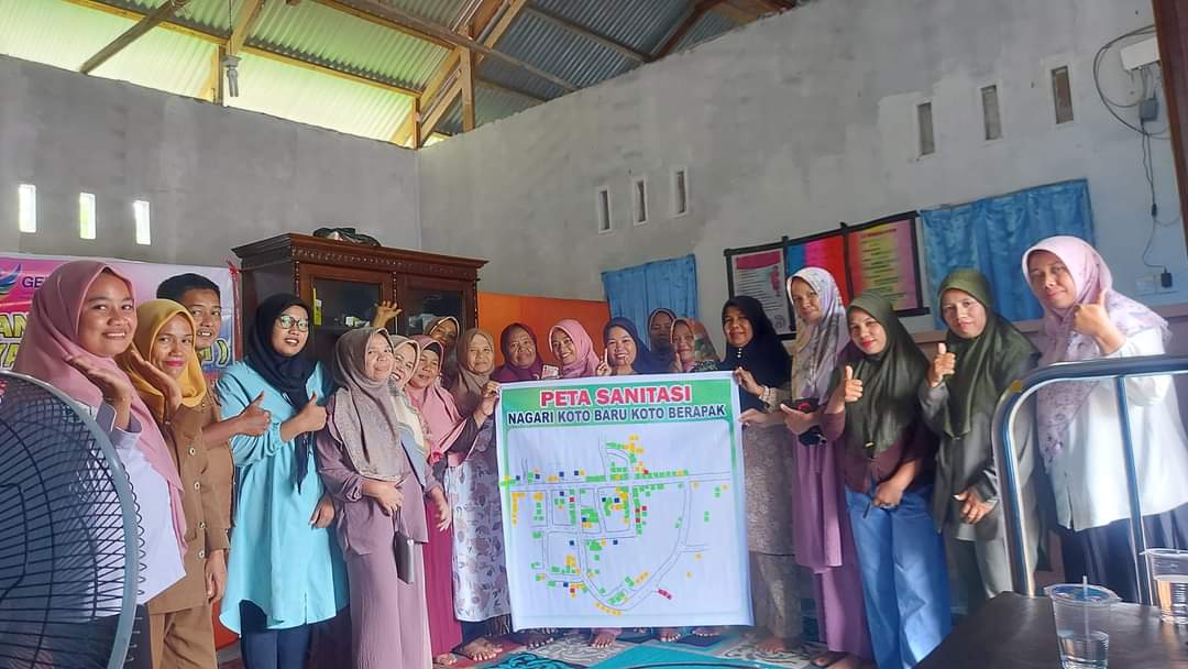 Puskesmas Koto Berapak Pengelola Program Kesling dan promkes Melakukan Pemicuan STBM di Kanagarian K