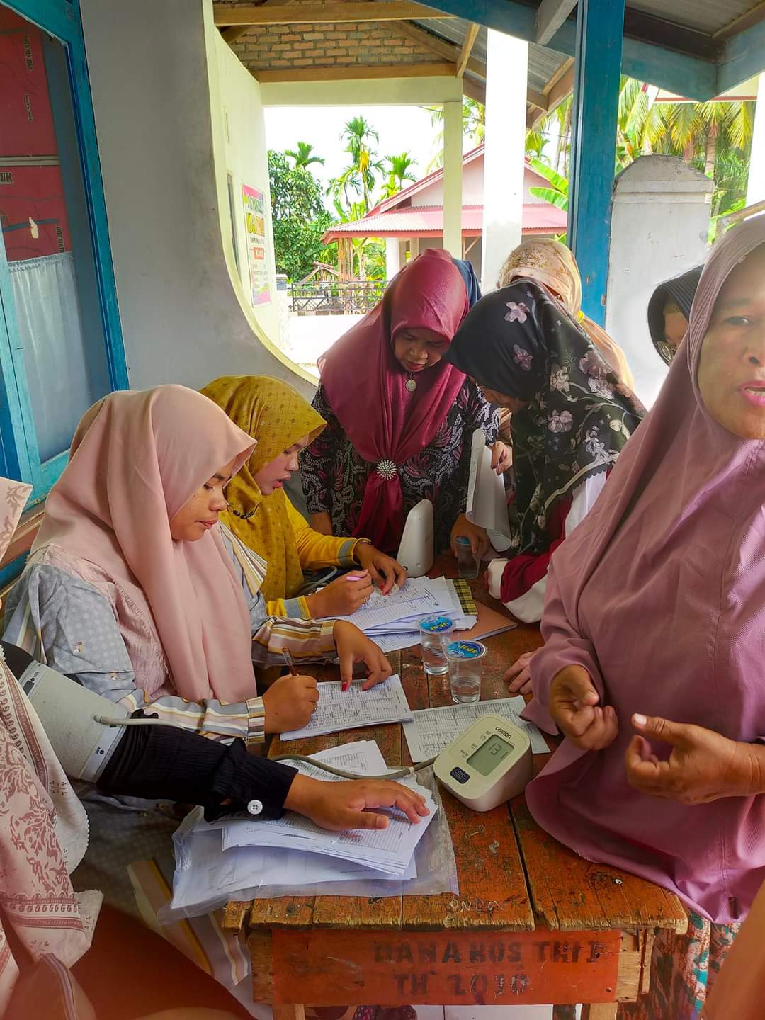 Pasar Kuok laksanakan kegiatan posbindu PTM yang di laksanakan di Nagari Taluak