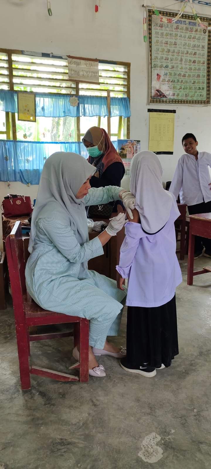 Kegiatan BIAS DT dan Td di Sekolah Dasar/Mis sederajat di  Puskesmas Balai selasa.