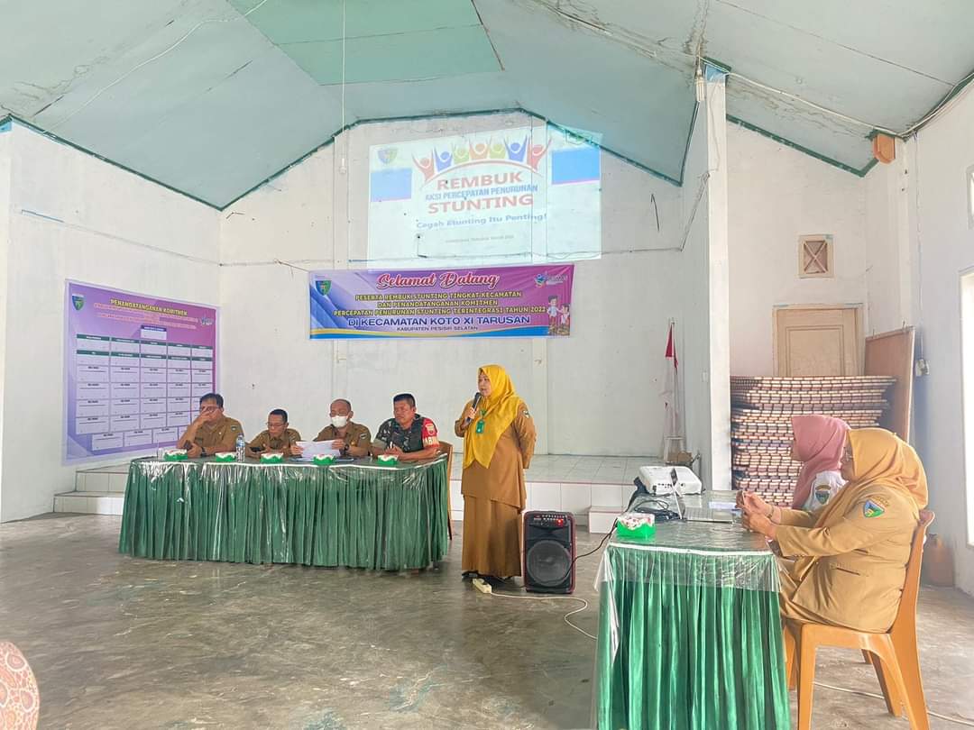 UPT Puskesmas Tarusan hadiri Rembuk Stunting Tingkat Kecamatan Koto XI Tarusan