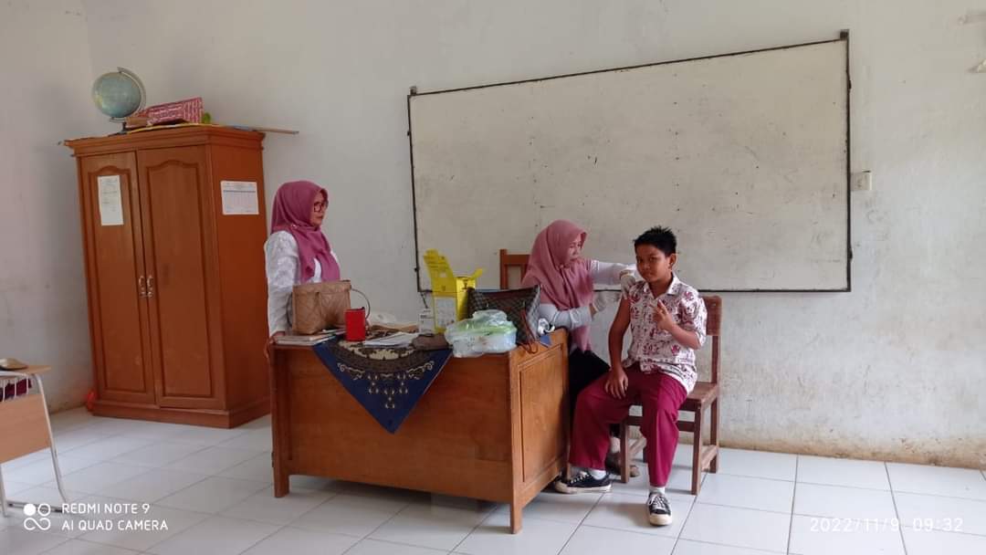 Kegiatan BIAS DT dan Td di Sekolah Dasar/Mis sederajat di wilker Puskesmas Balai selasa.