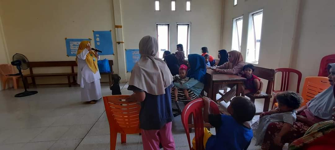 UPT Puskesmas Tarusan laksanakan kegiatan Pos Gizi  Di Nagari Mandeh