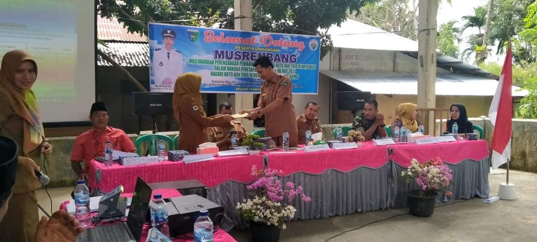 Puskesmas Pasar Kuok menghadiri Musrembang (Musyawarah Perencanaan Pembangunan) th anggaran 2023 di 