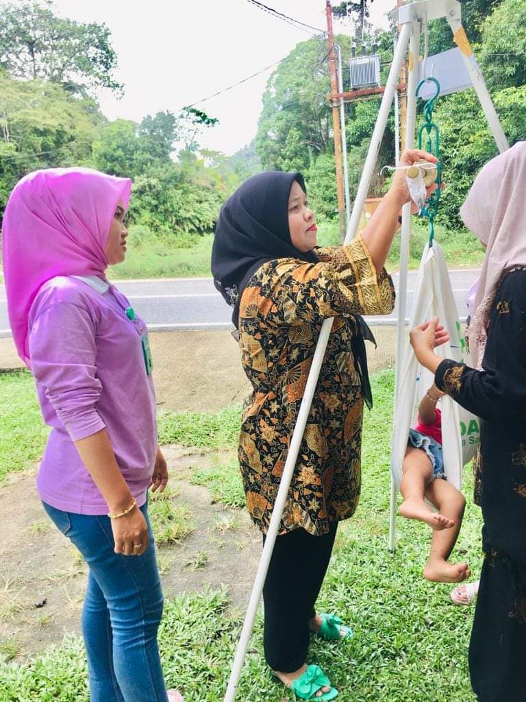 Pelaksanaan Posyandu  Di Poskesri Sungai Pinang Puskesmas Tarusan