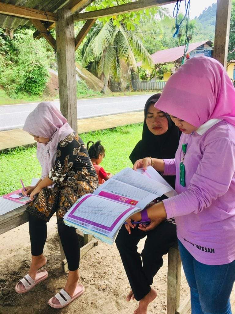 Pelaksanaan Posyandu  Di Poskesri Sungai Pinang Puskesmas Tarusan