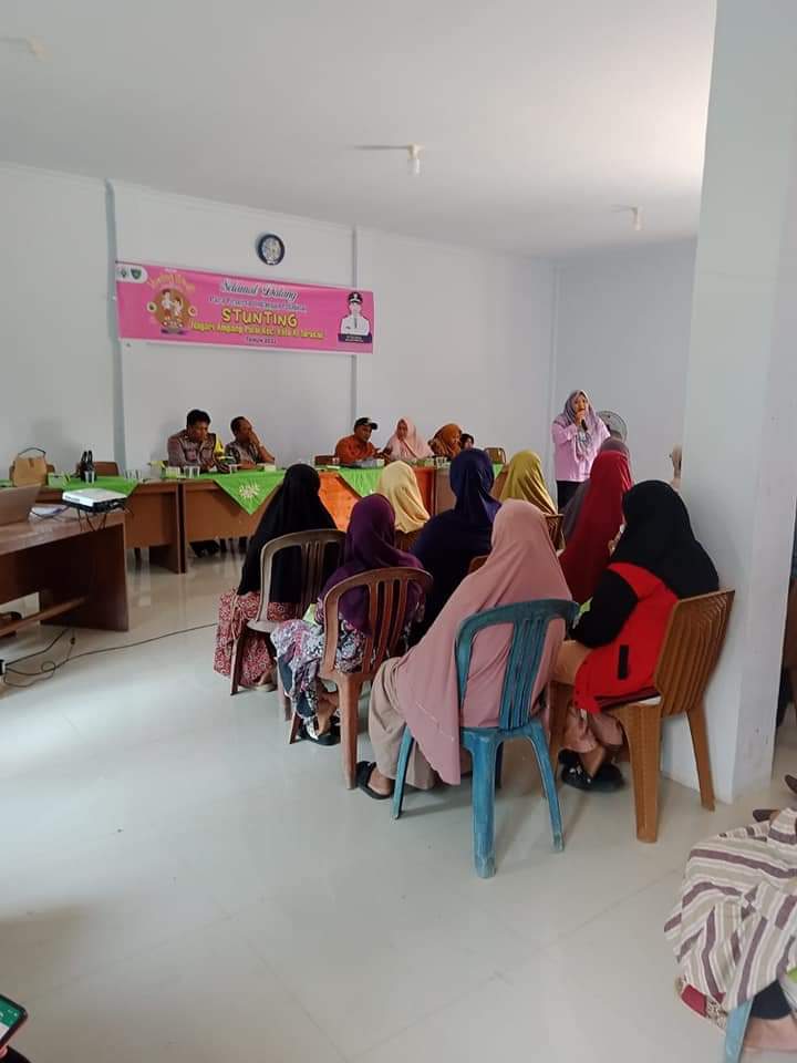 UPT Puskesmas Tarusan Sosialisasi pencegahan dan penanggulangan stunting Di Nagari Ampang Pulai