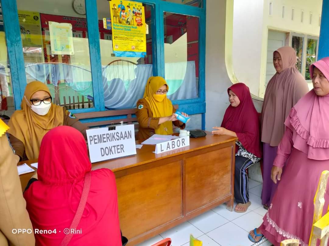 Puskesmas keliling di pustu taluk kenagarian Taluk wilayah kerja puskesmas pasar kuok