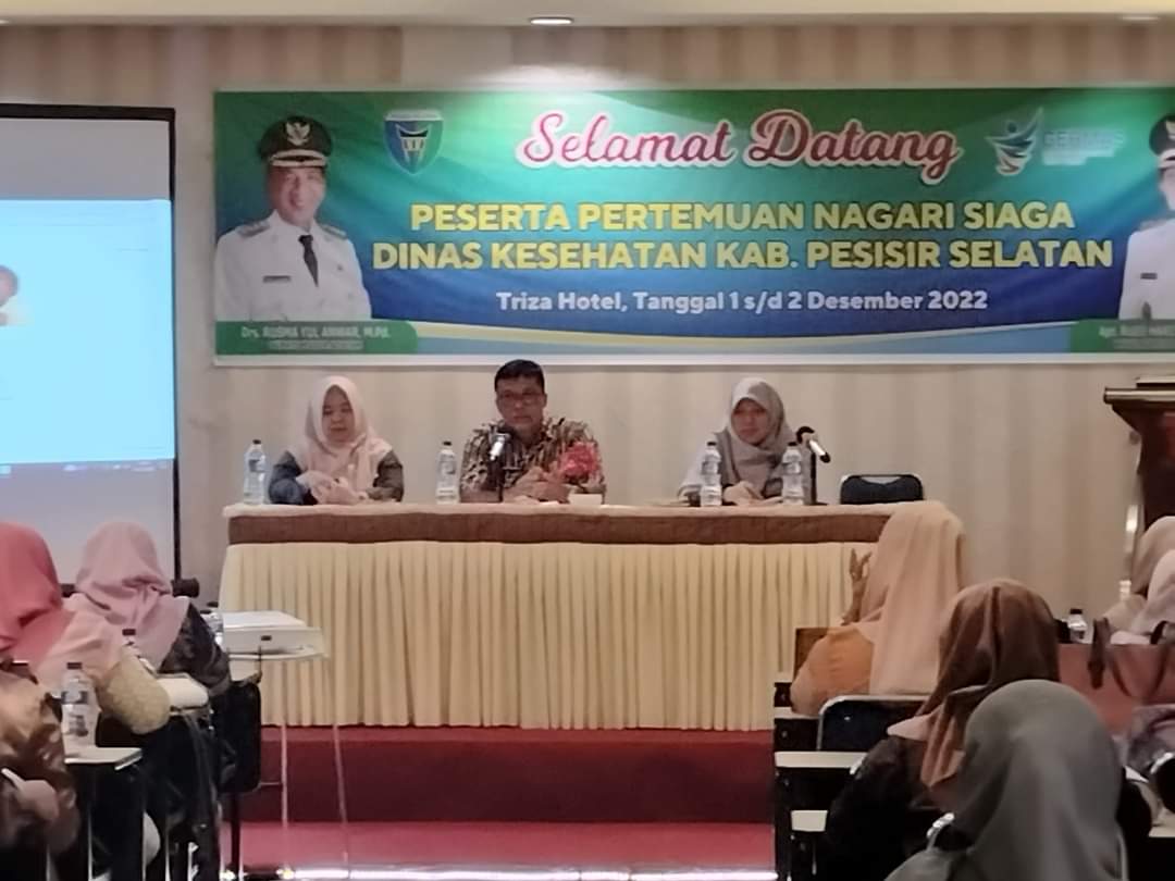 Dinas Kesehatan Kabupaten Pesisir Selatan melalui Seksi Promosi dan Pemberdayaan Masyarakat melakuka