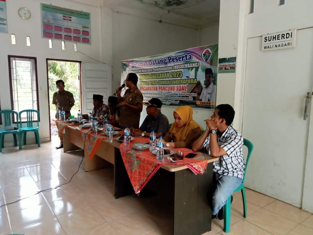 MUSRENBANG NAGARI TIGO SUNGAI WILAYAH KERJA PUSKESMAS INDERAPURA