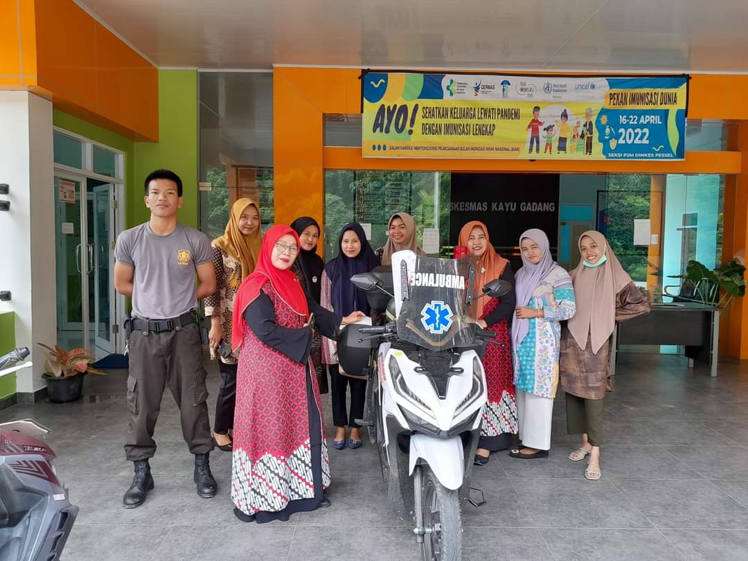 UCI COBA MOTOR AMBULANCE PUSKESMAS KAYU GADANG DARI DINAS KESEHATAN KABUPATEN PESISIR SELATAN