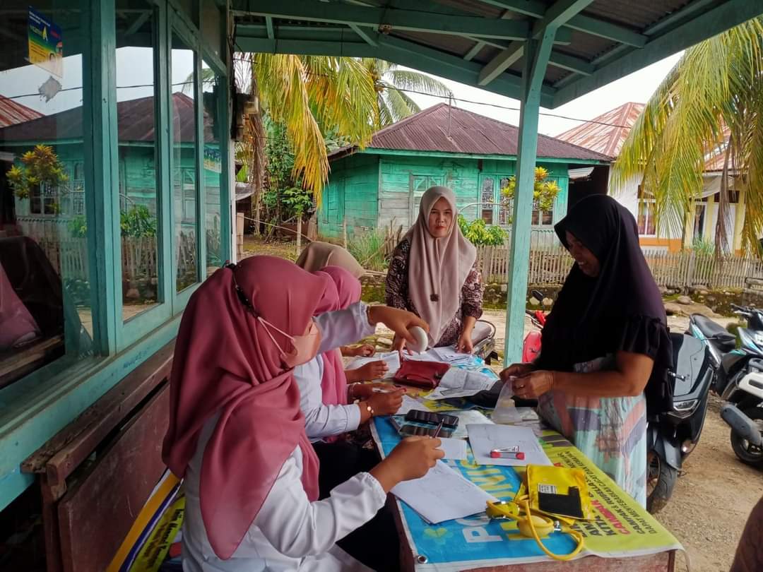 Puskesmas Rahul mengadakan Program Pengelolaan Kesehatan di Posbindu PTM di Nagari Talang Balarik Ta