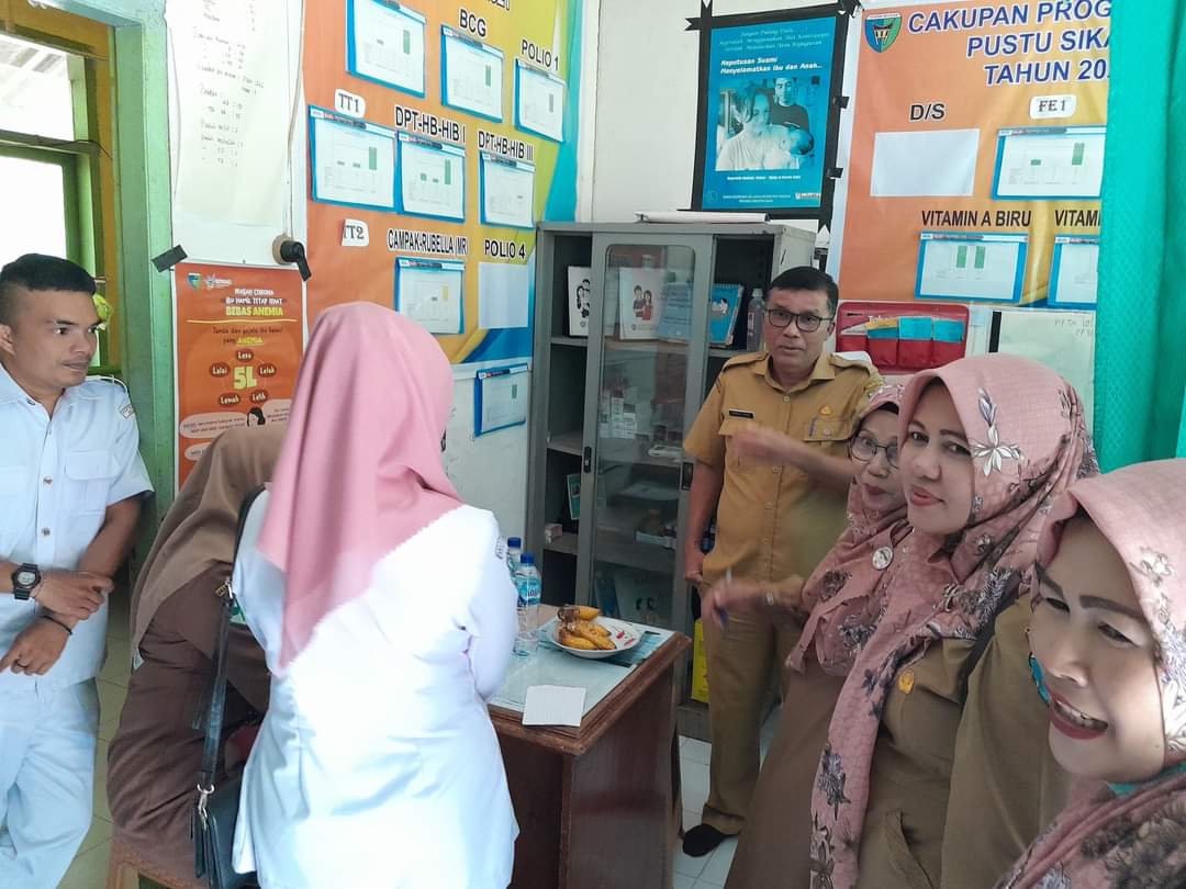 Monitoring dan Penyeliaan Pasilitatif Kepala Dinas Kesehatan Pessel Ke Pustu Puskesmas Kayu Gadang