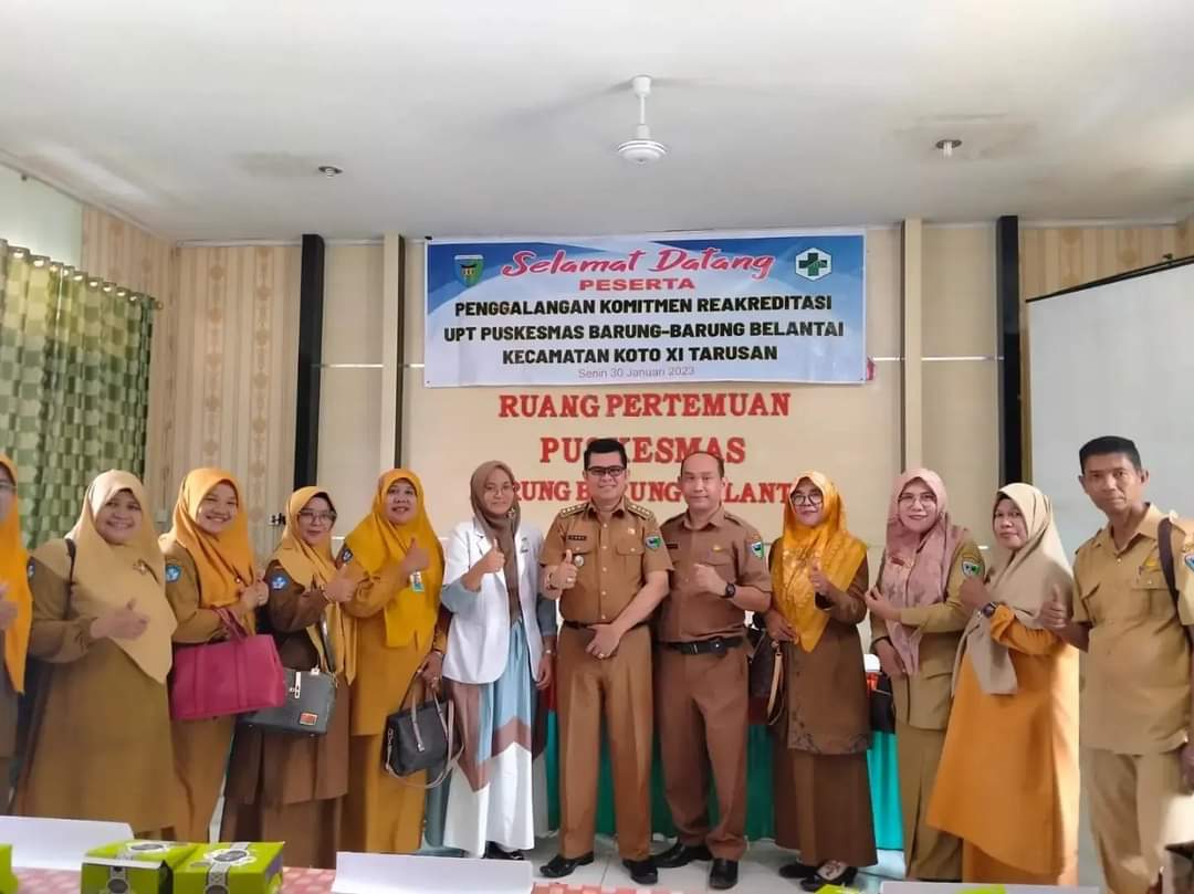 Puskesmas Barung-Barung Balantai penggalangan komitmen   pada  senin (30 Januari 2023) 