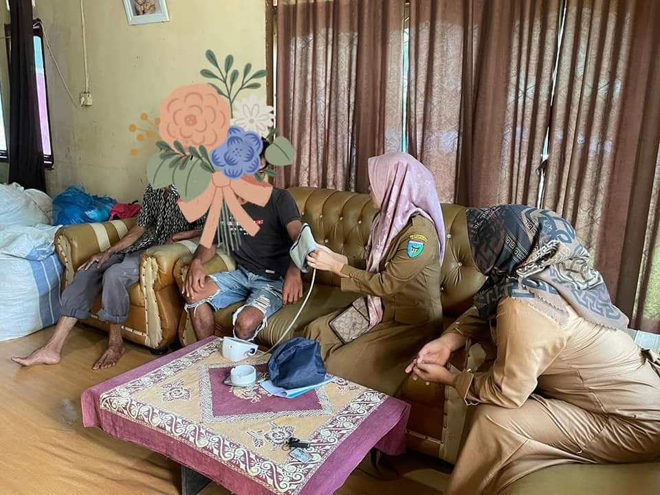 KUNJUNGAN RUMAH PENDERITA  ODGJ ( Orang Dengan Gangguan Jiwa  Puskesmas Inderapura