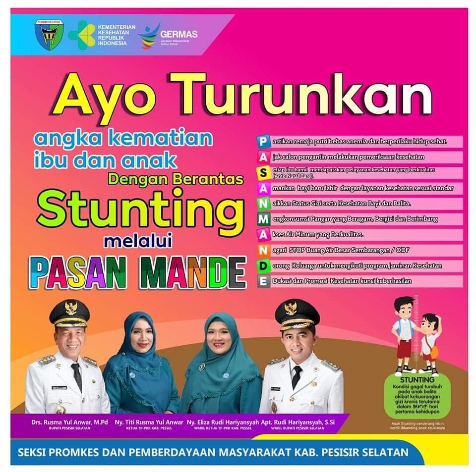 Dinas Kesehatan Kab Pessel lakukan berantas Stunting melalui Inovasi PASAN MANDE