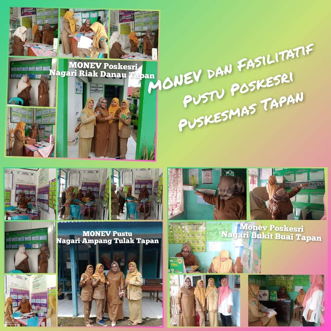 Monitoring  Evaluasi dan Fasilitatif ke Pustu dan Poskesri Wilayah Kerja Puskesmas Tapan