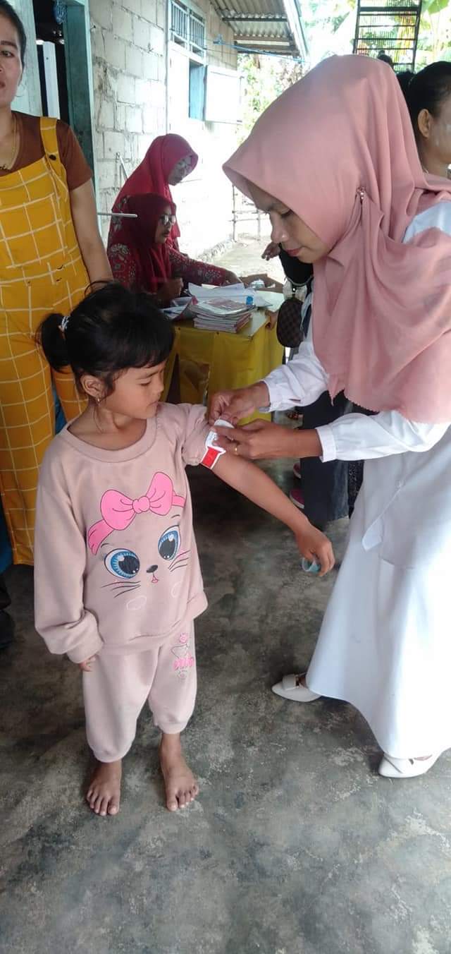 Puskesmas Kambang penjaringan DDTK (Deteksi Dini Tumbuh Kembang Anak) di Posyandu Cumi-Cumi Ps.Gompo