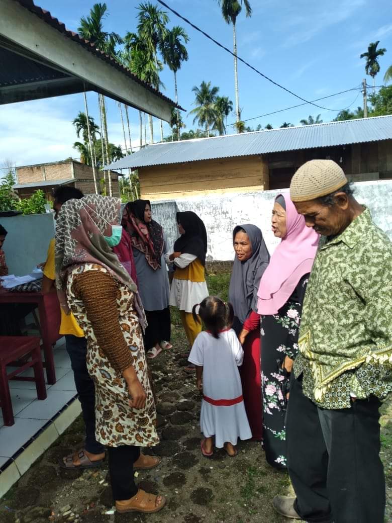 Puskesmas INDERAPURA edukasi kesehatan pada lansia di sungai gemuruh nagari inderapura selatan.