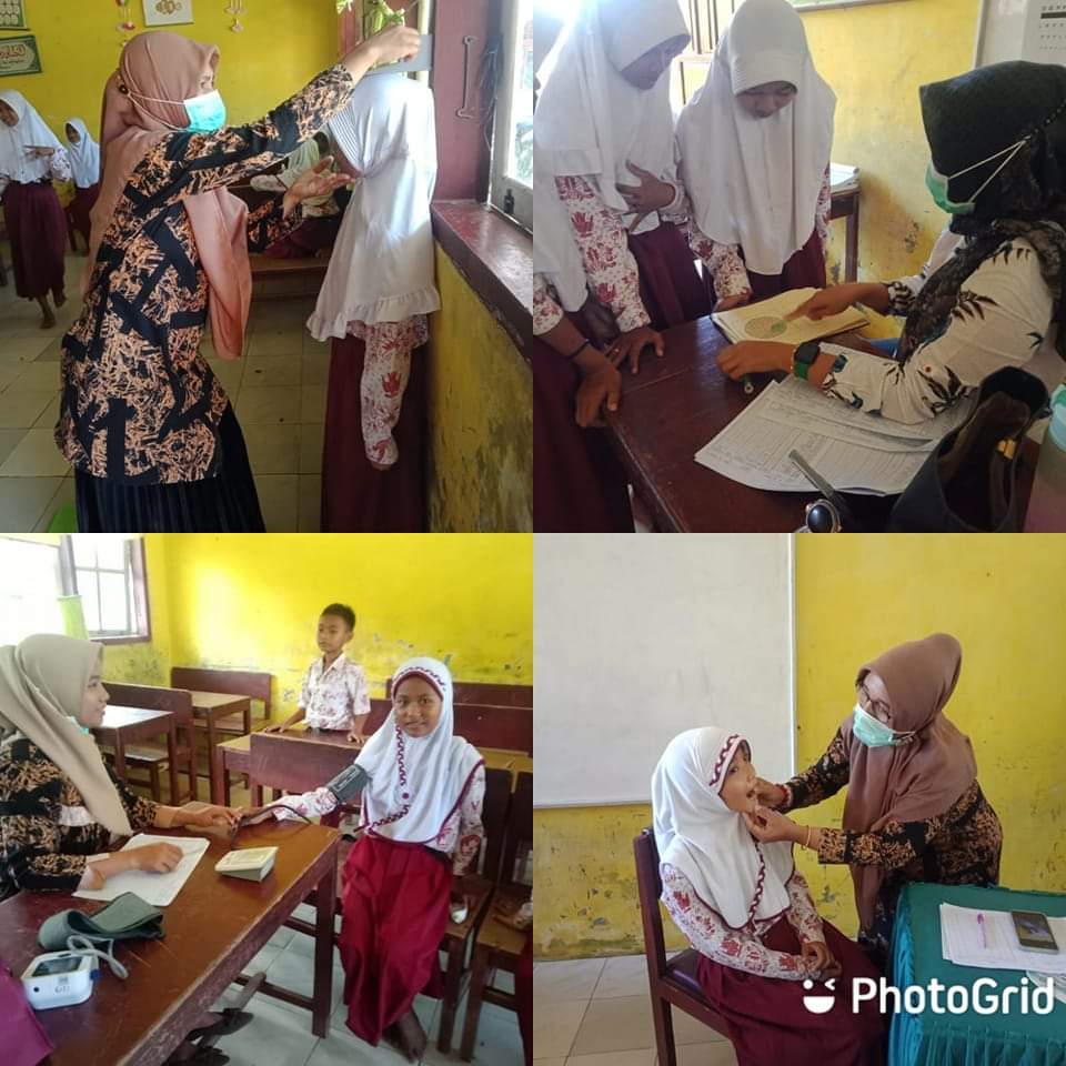 Kegiatan UKS (Pemeriksaan Berkala) peserta didik SDN 12 Pd.Cupak wilker Puskesmas Kambang Rabu, 2 Ma