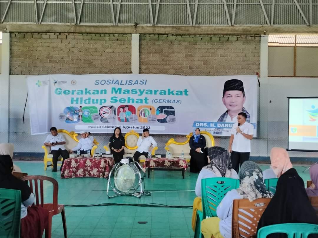 Dinas Kesehatan Pesisir Selatan Kemenkes dan Komisi IX DPR RI Sosialisasi Germas di Kecamatan Linggo