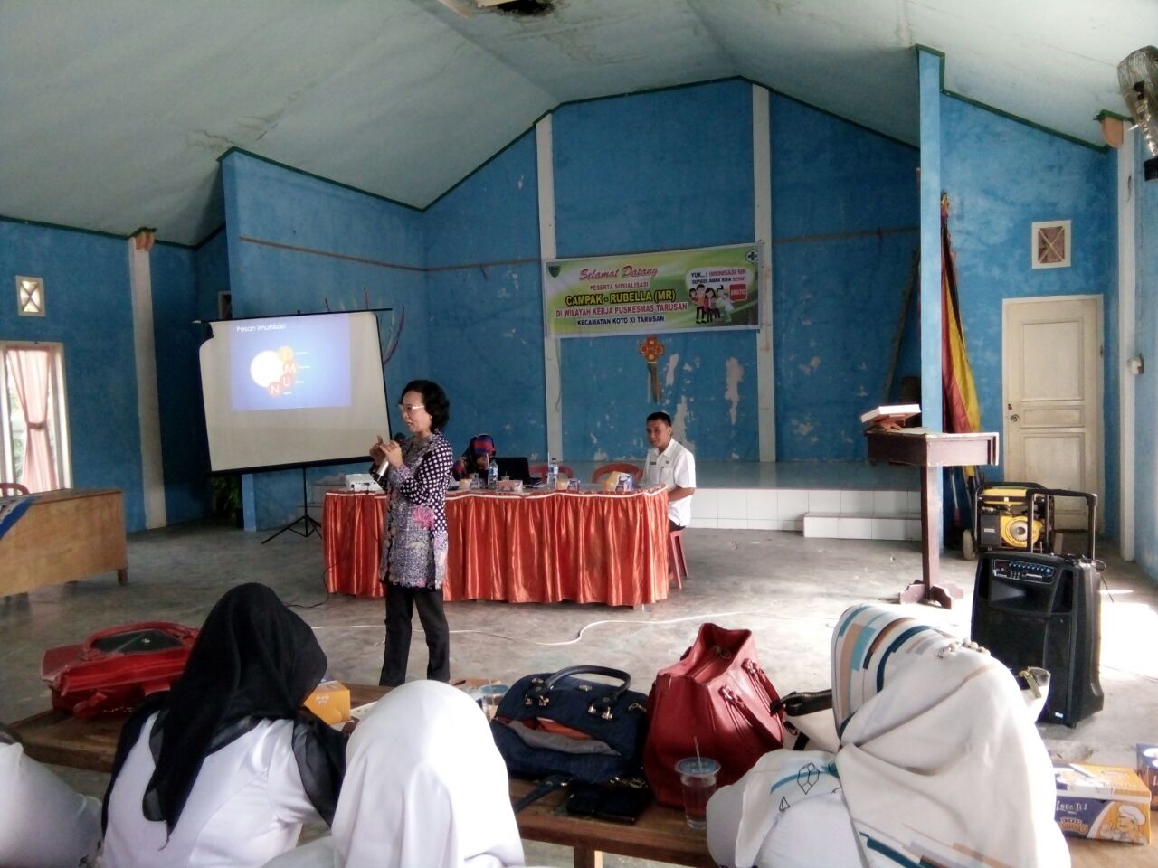 Sosialisasi Imunisasi MR/ Campak Rubella di Kec. Koto XI Tarusan