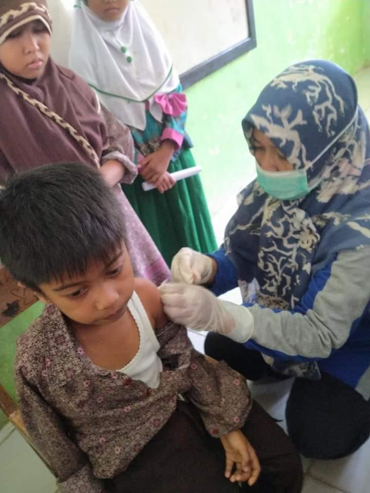 Pelaksanaan kegiatan BIAN (Bulan Imunisasi Anak Nasional UPT Puskesmas Lumpo