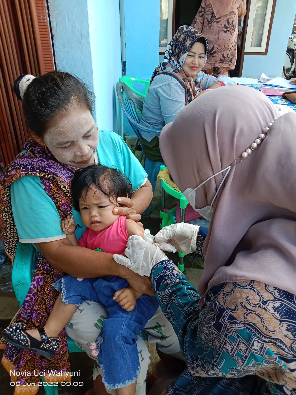 Pelaksanaan Bulan Imunisasi Anak Nasional (BIAN) di wilayah kerja Puskesmas Ranah Ampek Hulu dilakuk