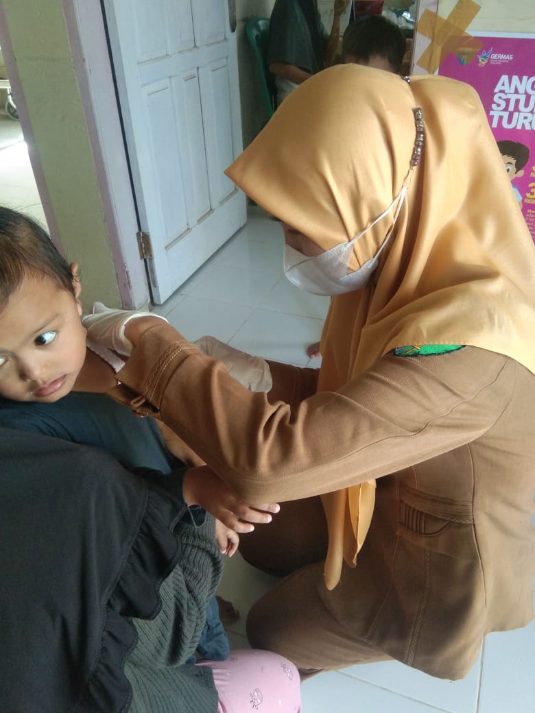 UPT PUSK KAYU GADANG MELAKSANAAN SOSIALISASI BIAN ( BULAN IMUNISASI ANAK NASIONAL ) DI  POSYANDU  