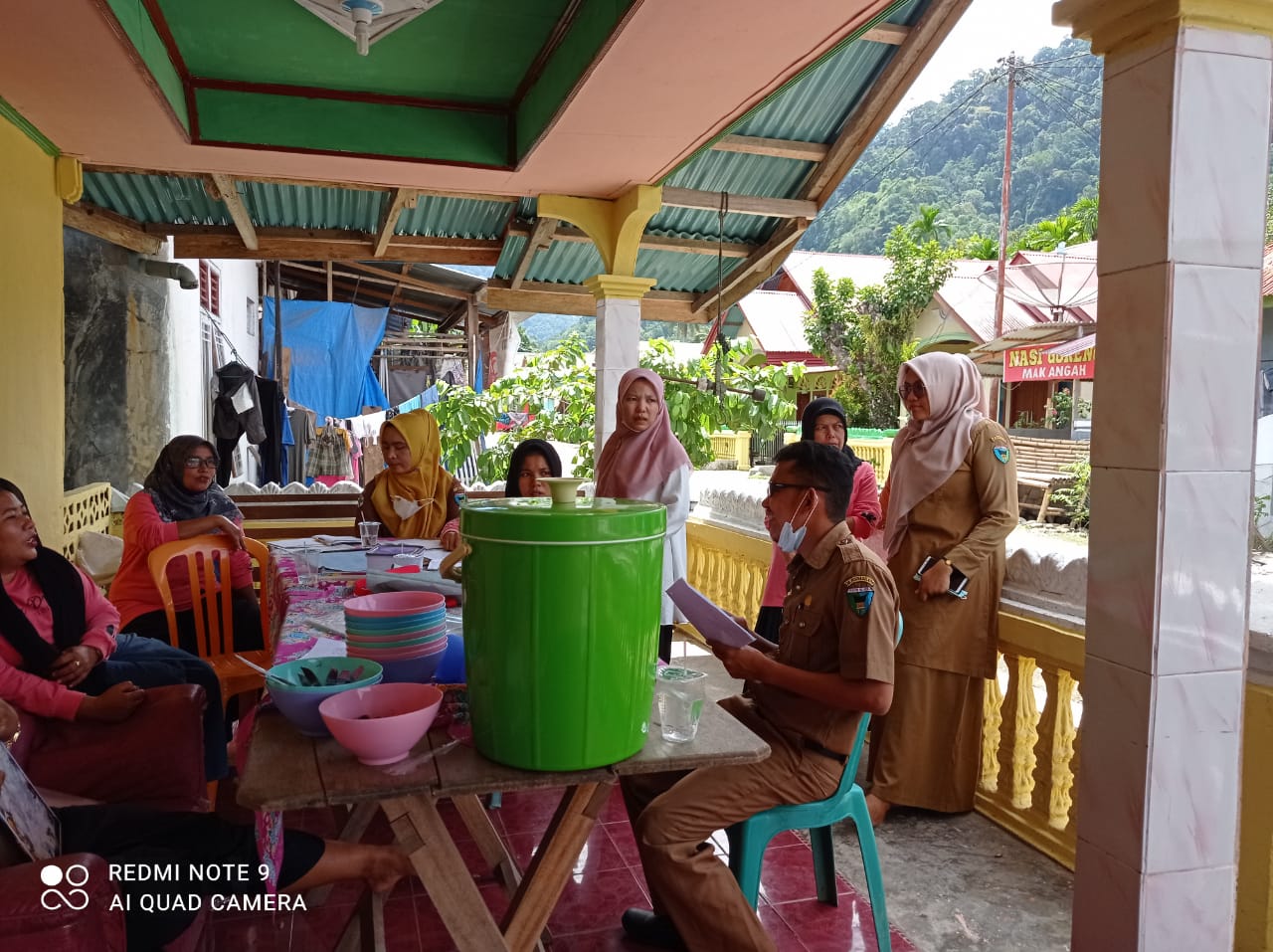 Kegiatan BIAN (Bulan Imunisasi Anak Nasional) di Posyandu Anggrek I dan Anggrek II Teratak Tempatih 
