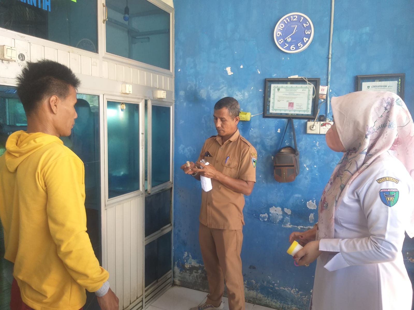 Pengawasan Kwalitas air Minum   Depot Samudera dan Depot Penyebrangan UPT Puskesmas Surantih