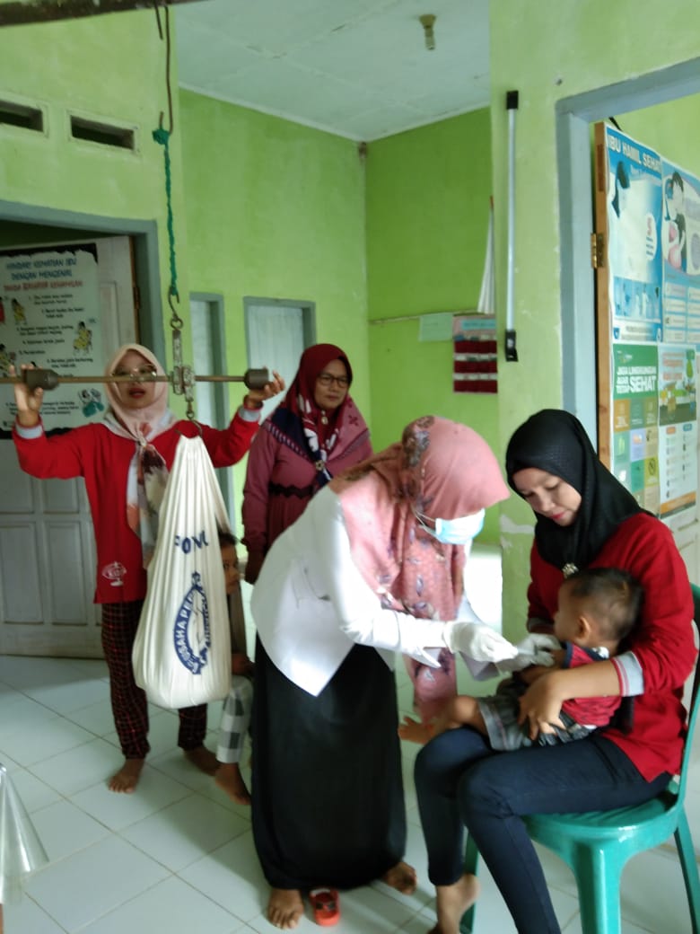 TIM IMUNISASI, PROMKES DAN BIDAN DESA UPT PUSKESMAS KAYU GADANG LAKSANAAN SOSIALISASI BIAN ( BULAN I