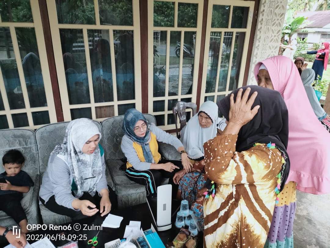 Puskemas tapan telah melakukan kegiatan Posyandu lansia nagari riak danau. 