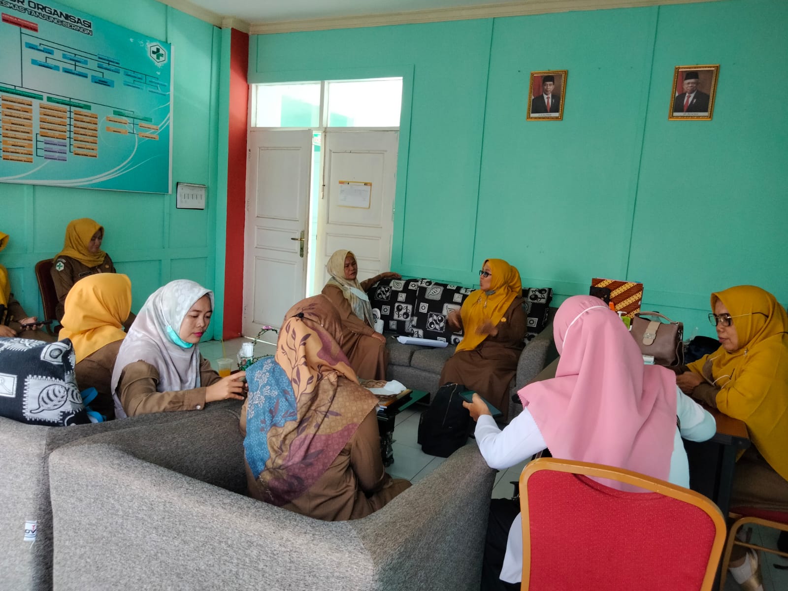 Kepala Puskesmas Tanjung  Beringin lakukan evaluasi pencapaian BIAN