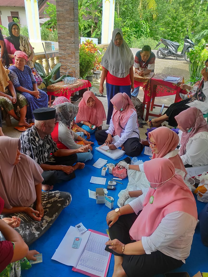 UKM terintegritas PTM ( deteksi dini pemeriksaan kesehatan) dan yandu lansia UPT Puskesmas IV Koto M