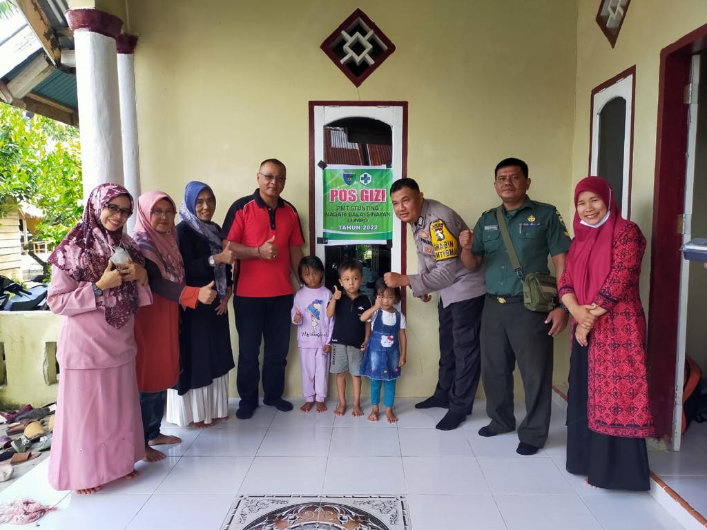 UPT Puskesmas Lumpo melaksanakan kegiatan pos gizi.
