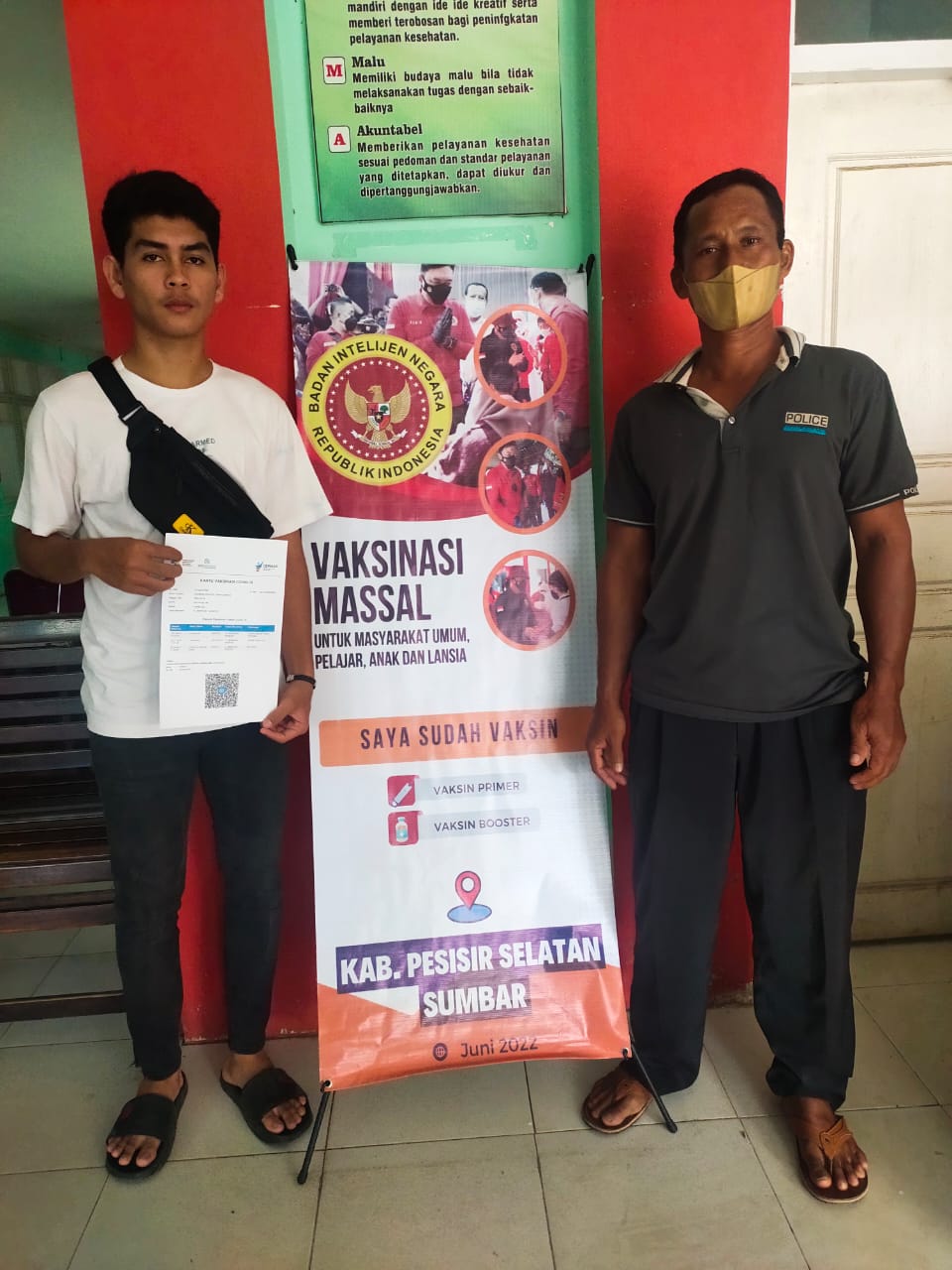 Vaksinasi Booster PUSKESMAS TANJUNG BERINGIN